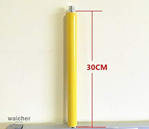 New 30CM Yellow G.P.S Antenna Extension Pole,5/8 x 11 Thread Both Ends