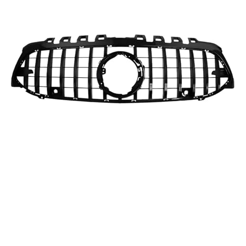 グリル メルセデスベンツ Aクラス W177 V177 A180 A200 A220 A250 A35 AMG 2019-2022 スポーツインレットメッシュフロントグリルバンパーラジエーターリフィットに適合(Black A)