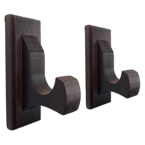 NANGOPOP Sword Wall Mount Display Hooks - Wood Sword Holder Rack, Hanger for Martial Arts Weapons, Axe, Knife, Dagger, Lightsaber and Wizard Wand at Home or Office Cover