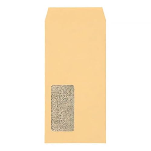 今村紙工 MD-W01 透けない窓付封筒長3 クラフト テープ付 120×235mm 200個入 20セット