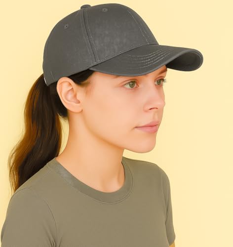 Image of Unisex Adjustable Baseball Cap Pack of 2 - Solid Color, Breathable, Stylish Cotton Caps for Men & Women - Outdoor Sports, Travel, Casual Wear