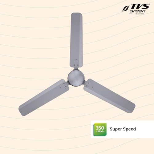 Image of Remote Controlled 1200MM Mini Champ| BEE 5 star Rated Energy Efficient Ceiling Fan | Advanced Green Heart BLDC Technology | 3 Years Brand Warranty |Steel Grey