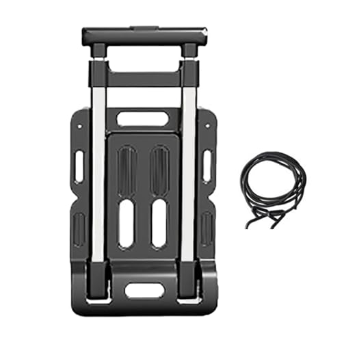 Carrello a mano, capacità di 100 kg, carrello pieghevole in altezza regolabile, portatile per shopping, viaggi, ga e spostamenti.