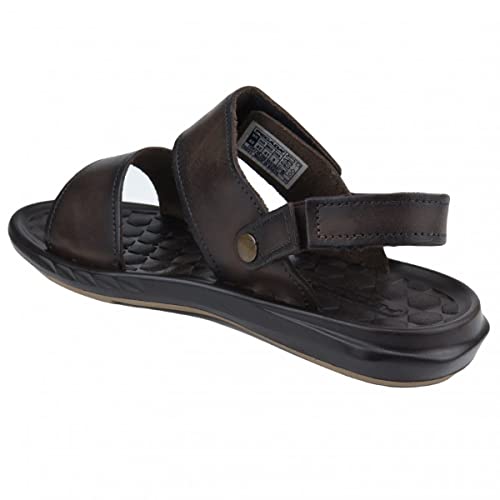 Sandália Pegada Amortech Couro Masculina 133002-02 Cravo