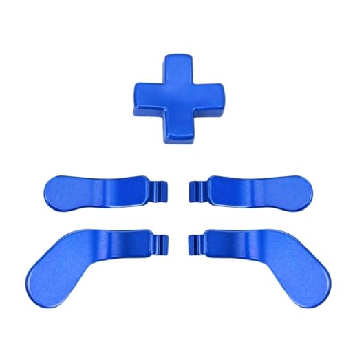 Image of TNP for Elite Controller Paddles Compatible with Xbox Elite Series 1, 2 & Core Controller - 5 in 1 Accessories Replacement Metal Stainless Steel Paddles Trigger & D-Pad Parts, Blue