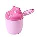 Amuse-MIUMIU Cartoon Nilpferd Haarwaschbecher Kinder | Becher Haare Waschen Kinder Shampoo Augenschutz | Haarwaschhilfe Duschhilfe Baby Shampoo Schutz | Badebecher Haarewaschen (Pink)