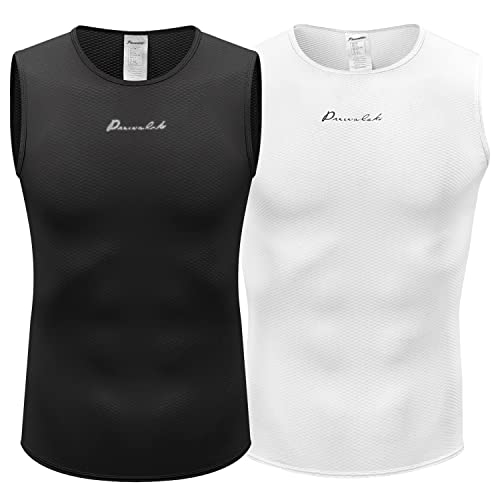 Przewalski Men’s Sleeveless Cycling Undershirt Quick Dry Bike Base Layer Vests Breathable Bicycle Jerseys Biking Tank Tops #TOP1