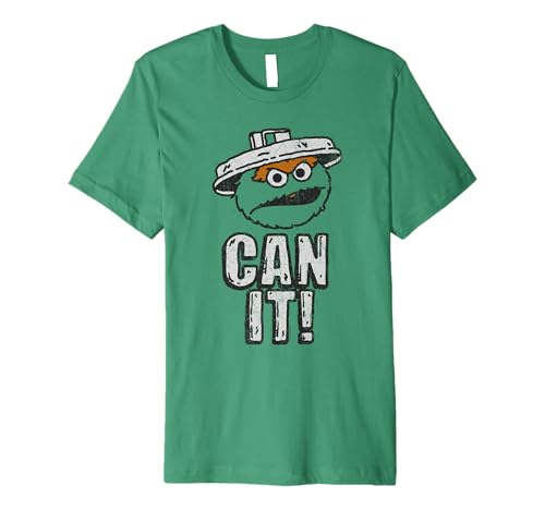 T-shirt Sesame Street Oscar the Grouch Can It en coton pour fan