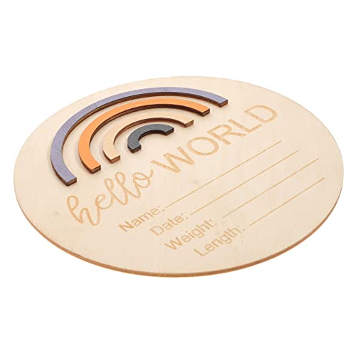 ULDIGI Wooden Month Card Baby Milestone Sign Monthly Milestone Boy Newborn Announcement Decor