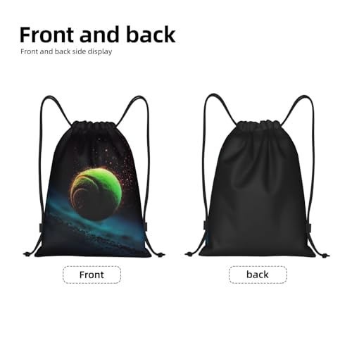 tennis Drawstring Backpack Water Resistant String Bag Sports Sackpack Gym Sack Beach Swim Travel Daypack3