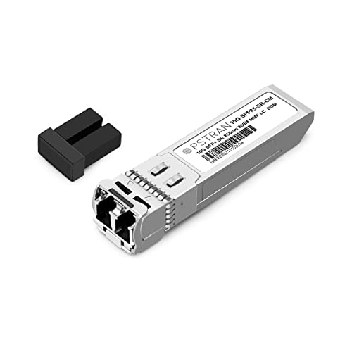 Image of 10GBASE-SR SFP+ Optical Transceiver Module Compatible with Cisco Meraki MA-SFP-10GB-SR 850nm 300m DDM Duplex LC MMF