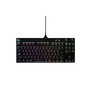 【Amazon.co.jp限定】 Logicool G PRO ゲーミングキーボード G-PKB-002LNd テンキーレス リニア 赤軸 静かなタイピング GXスイッチ 有線 ゲーミング メカニカルキーボード 日本語配列 LIGHTSYNC RGB 充電 着脱式ケーブル 国内正規品 ※Amazon限定の壁紙ダウンロードと特典ロゴステッカー付き" 