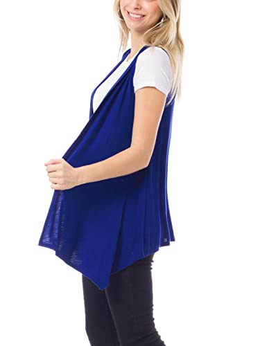 Design by Olivia Women's Sleeveless Breathable Draped Open Front Casual Cardigan Layering Long - Made in USA3