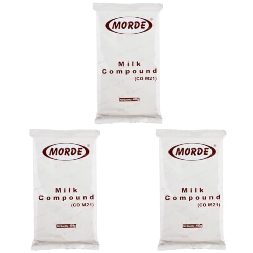 Image of Morde Milk Compound Bar (CO M21) - 400g | Ideal for Baking, Frosting, Chocolate Making, Ice Creams & Desserts (Pack of 3)