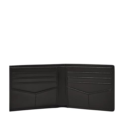 Fossil Men's Derrick Leather Bifold Sliding 2-in-1 with Removable Card Case Wallet, Black, (Model: ML3685001)3