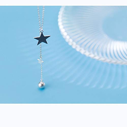 Colliers de pendentif argent 925 à gland d'étoile pour femme en joaillerie fine