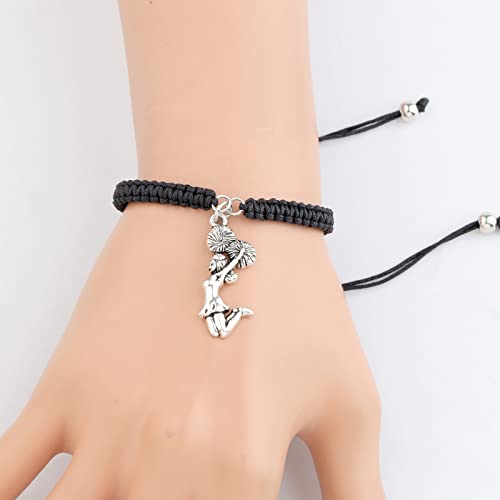MAOFAED Cheer Gift Cheerleader Gift Cheer Bracelet Cheer Jewelry Gift for Her4