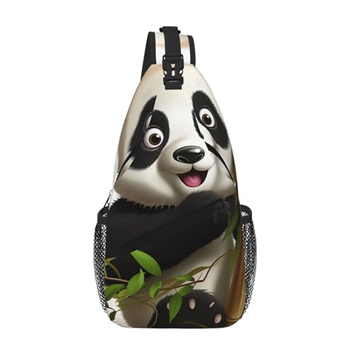 Bolso Sling Negro Unisex para Viaje y Senderismo miniatura 1