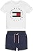 Tommy Hilfiger Baby Established Sweatshorts Set Mamelucos para bebs y Nios pequeos, Blanco, 92 cm para Bebés