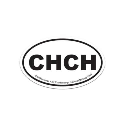 Mister Petlife CHCH Chickamauga and Chattanooga National Military Park Sticker Decal 2"x1.24"