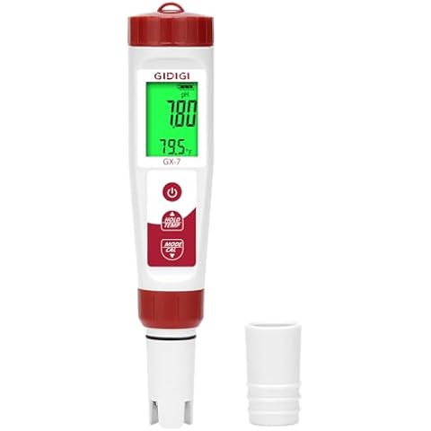 pH Meter Chlorine Meter,GIDIGI Digital Pool Water Test Kit, Salinity Meter for Saltwater Pool,Pool Salt Meter for SPA, Hot Tub, Aquarium, Fish Tank, Hydroponic,TDS Meter for Drinking Water Cover