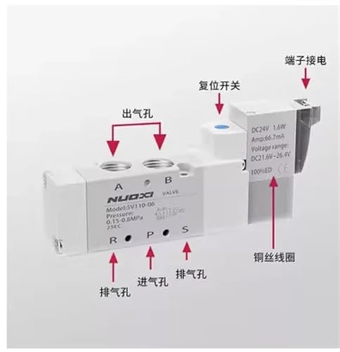 Électrovanne série 5V330C de haute précision pour système d'automatisation - 3