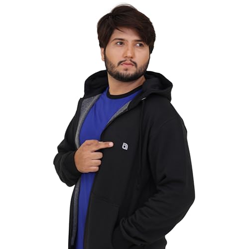 Bahob® Men's Hoodies Zip Up Sweatshirt Jackets Lightweight Long Sleeve Zipped Hoodie Jumper Tops Sweater Hoodies for Men S-3XL (MFZH-158-A, Small) - Image 5