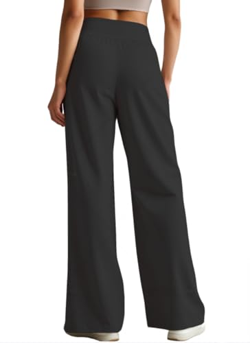 Wide Leg Yoga Pants Women Casual Loose Cozy High Waist Comfy Sports Athletic Lounge Pants with Pockets2