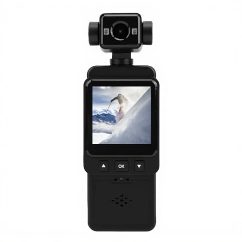 Topiky Caméscope, Caméra de Vlog Numérique de Stabilisation Multi-axe pour Youtube, Caméras Corporelles avec Enregistrement Audio et Vidéo, de Vidéo...