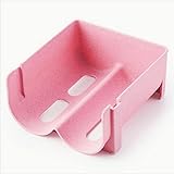 KANBAZE 2 Pack Free-Standing Beer Rack Storage Organizer for Fridge Kitchen, Table Top, Pantry Fridge, Bottle Rack Holds Beer, Pop/Soda, Water Bottles - Stackable, 2 Bottles Each (Pink)