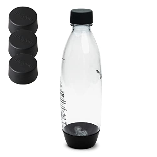 mixcover Deckel kompatibel mit SodaStream Plastikflaschen PET Kunstoff-flaschen Ersatzdeckel 3er Set