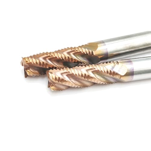 Image of 2pcs /Package HRC45 4Flutes shank Dia1 /4 Inches Tungsten Solide Carbide Double end Roughing End Mills For CNC Router Bit wood metal cutter mill tool CNC milling cutter (2pcs, 1 /4 inchx1 /4 inchx3 /4 inchx3 inch)
