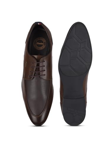 Image of Bata Men Formal Laceup Shoes - Brown