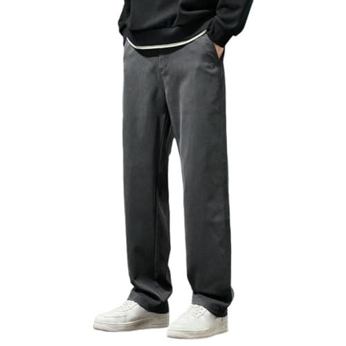 Men's Summer Thin Trendy Versatile Straight Loose Floor Length Wide Leg Casual Pants