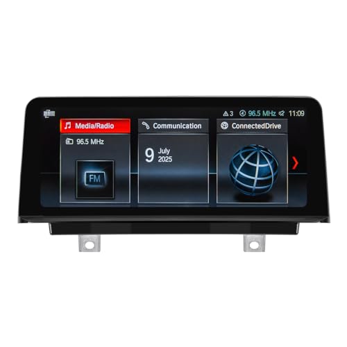 PEMP 10.25" Linux Screen for BMW 3 Series F30 X1 F48 2017-2019 EVO ID6, Wireless CarPlay Android Auto Support for Calls and Music Using OEM Bluetooth