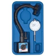 Fowler 52-641-300 Flex Arm Base & White Face Dial Indicator Combo, 85lb. Pull, 1" Travel, 2.25" Dial Diameter, 0.001" Reading