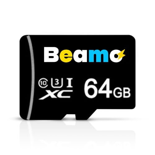 Beamo Preloaded 64GB Raspberry Pi OS [U3 Class 10 Speed] MicroSD Card Compatible with All Raspberry Pi Series 5, 500, 400, 4B, 3B, 3B+, 3A+, Zero 2 W, CM, Great for Easy Raspberry Pi OS Setup 64 Bit