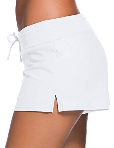 ChinFun Women's Board Shorts Swimswear Bottoms Tankini Swim Bathing Briefs Swimsuit Boardshorts Beach Trunks with Liner2