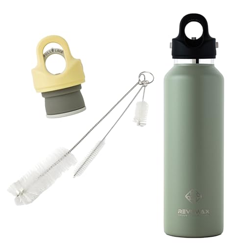 �Y�_�Ή� ���� 592ml 20oz ���{�}�b�N�X REVOMAX �X�e�����X�{�g�� 18���� �ۉ� 36���� �ۗ� �^��f�M ���� �M�t�g �����L���b�v�t�� �������p�u���V�t�� 3�_�Z�b�g (�I���[�u�O���[��×�o�i�i�V�F�C�N�Z�b�g)