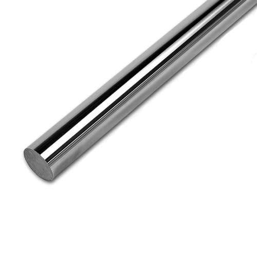 guía lineal 1 Uds. Varilla redonda cromada eje óptico 4mm-30mm diámetro 100mm-400mm longitud varillas de eje lineal 45 varilla de eje redondo de acero guía de deslizamiento(Color:30mm,Size:150mm)