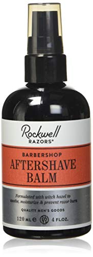 Rockwell After Shave Balm for Men - Barbershop Scent - All-Natural Moisturizing Aftershave Lotion with Shea Butter and Coconut Oil to Soothe Skin, Eliminate Irritation and Razor Burn - 4oz