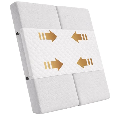 Eliminate Mattress from Sliding - Hold Mattresses Together and Make a Comfortable and Seamless Sleep Experience, Twin to King Bed Converter Kit Straps, for Split Adjustable XL Beds - Bridge Connector