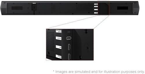 Image of Samsung HW-Q600F Soundbar 3.1.2ch Dolby Atmos with Wireless Subwoofer, DTS Virtual:X, Q-Symphony, HDMI eARC, Bluetooth Sound Bar for TV Home Theater