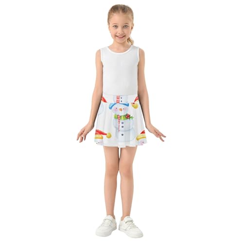 Athletic Shorts for Girls Skorts Cute Winter Snowmen Tennis Skirts for Kids Summer Butterfly Skirt 3t3