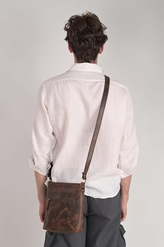 Image of Genuine Leather Sling Bag for Men, Stylish and Spacious Side Bag for Men, Crossbody Bag for Men Daily Use