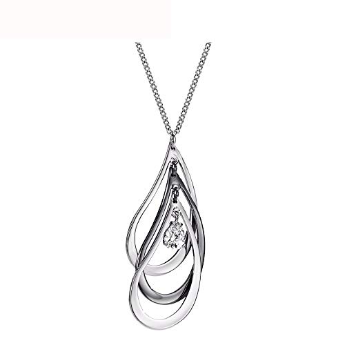 Colliers Pendentifs Zirconia Longs en Cuivre : Cadeau Idéal Femme Fille