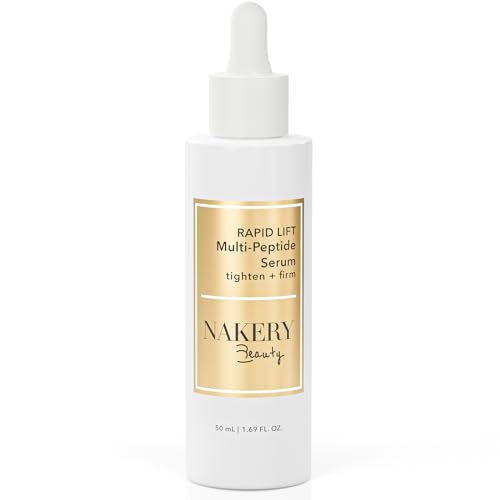 Nakery Collagen Peptide Serum for Women - Rapid Lift Face Serums for Anti Aging Face Tightening and Lifting - Multi Peptides Collagen Serum for Face & Crepey Skin to Firm Wrinkles & Sagging Skin