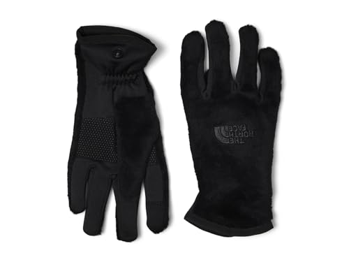 The North Face Women's Osito Etip Glove | Touchscreen Compatible, Hand Warming Soft Fleece, Silicone Grippers, TNF Black, Large