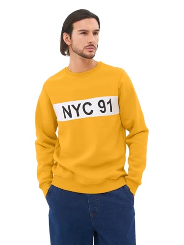 Image of LEOTUDE Men Graphic Print Regular Sweatshirt Material Loopknit