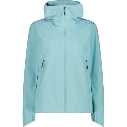 CMP - Damen 2-Lagen Jacke mit fester Kapuze, Acqua, 50